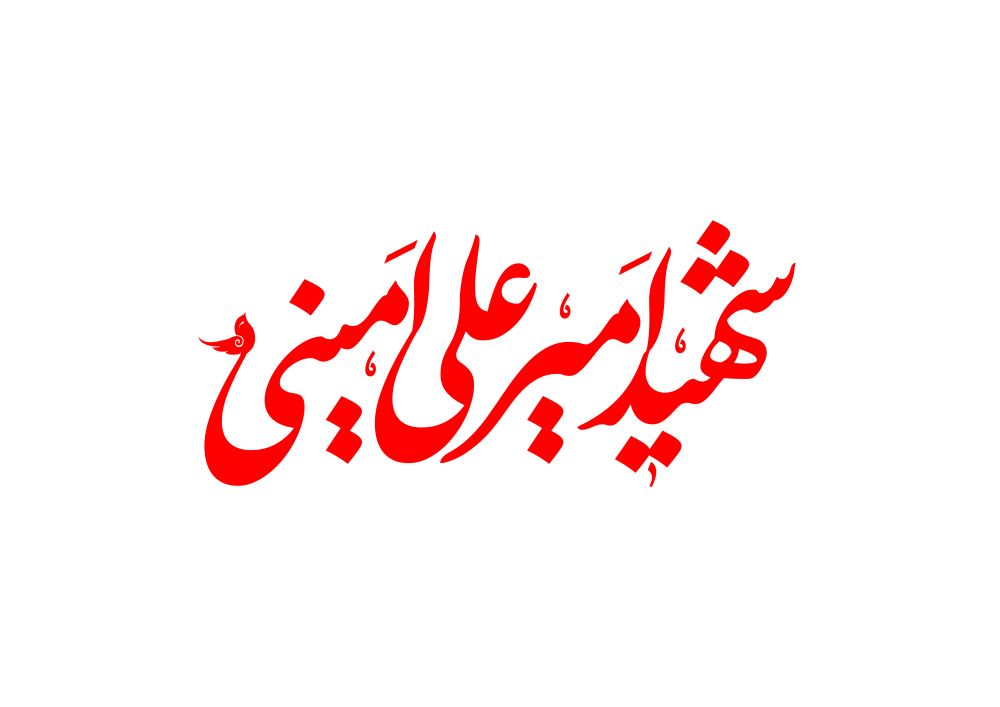 تایپوگرافی شهید امیرعلی امینی
